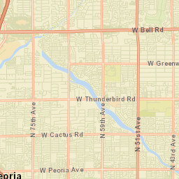 Parkview North Arizona Street Map