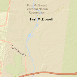 Fort McDowell Arizona Street Map