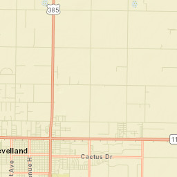 801-899 Texas 114 Business Levelland TX Street Map