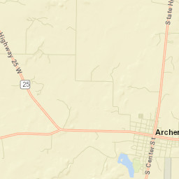 Archer City Street Map