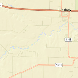 581-1575 County Road 438 Lindsay TX Street Map