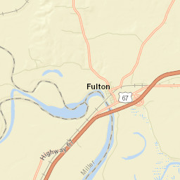 Fulton Arkansas Street Map