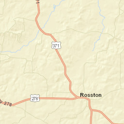 Rosston Arkansas Street Map