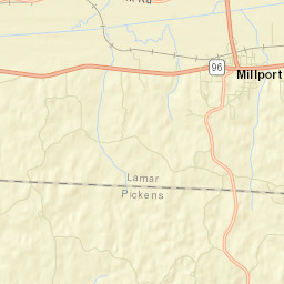 Shaw Alabama Street Map