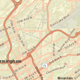 Hayes Highland Alabama Street Map