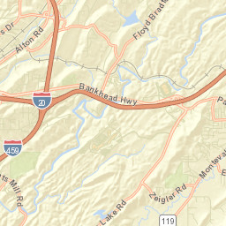 Grants Mill Alabama Street Map