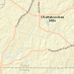 Chattahoochee Hills Street Map