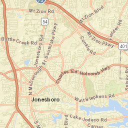 Clayton County Street Map