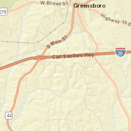 Greensboro Street Map