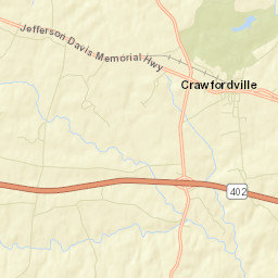 Crawfordville Street Map