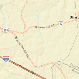 Taliaferro County Street Map