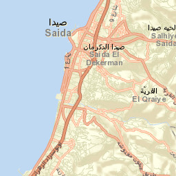 Ghazieh Street Map