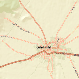 Kuhdasht Street Map