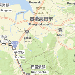 Bungo-Takada-shi Street Map