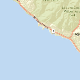 Crystal Cove California Street Map