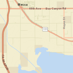 Mecca California Street Map