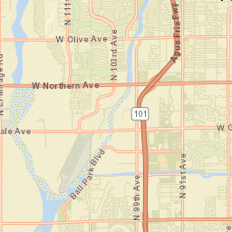 Westgreen Estates Arizona Street Map