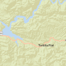 Tortilla Flat Arizona Street Map