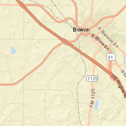 Bowie, TX 76230, USA Street Map
