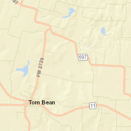 Tom Bean Street Map