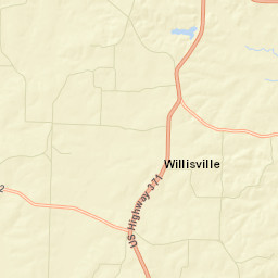 Willisville Arkansas Street Map