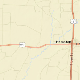 Hampton Arkansas Street Map