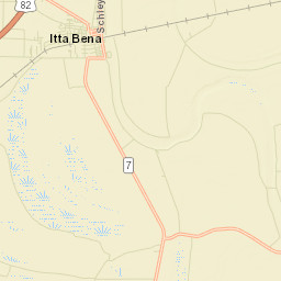 Itta Bena Street Map