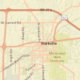 Starkville Street Map