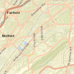 Hillman Park Alabama Street Map