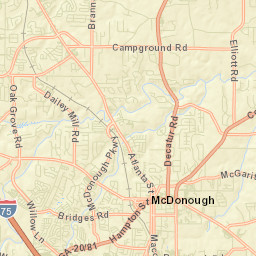 McDonough Street Map
