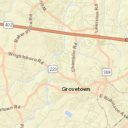 Grovetown Street Map