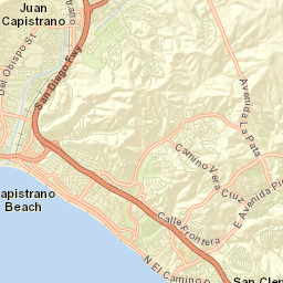 Capistrano Beach California Street Map