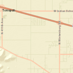 Tonopah Arizona Street Map