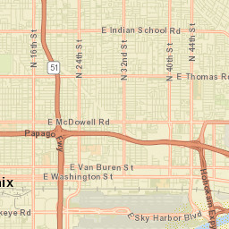 Palms Trailer Park Arizona Street Map