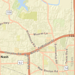 U.S. 59, Texarkana, TX 75503, USA Street Map