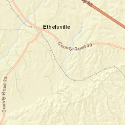 Ethelsville Alabama Street Map