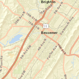 North Highlands Alabama Street Map