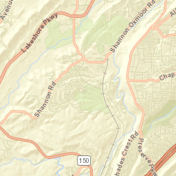 Highland Crest Alabama Street Map