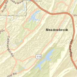 Hickory Ridge Alabama Street Map