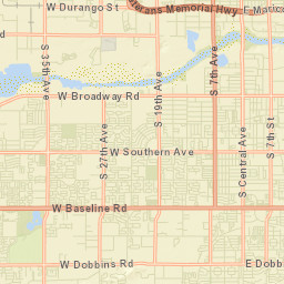 La Montana del Sur Arizona Street Map