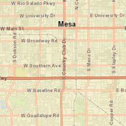 McQueen Arizona Street Map