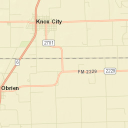 Knox City Street Map