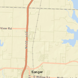 Sanger Street Map