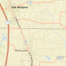 Van Alstyne Street Map
