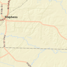 Stephens Arkansas Street Map