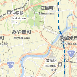 Kurume Street Map