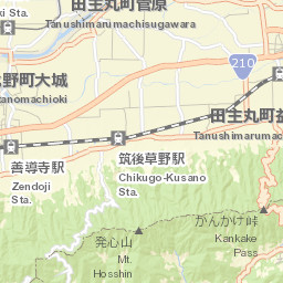 Tanushimarumachi-toyoki Street Map