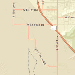 Saint Johns Mission Arizona Street Map
