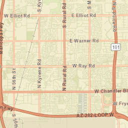 Tempe Royal Palms Arizona Street Map