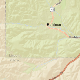Ruidoso Street Map